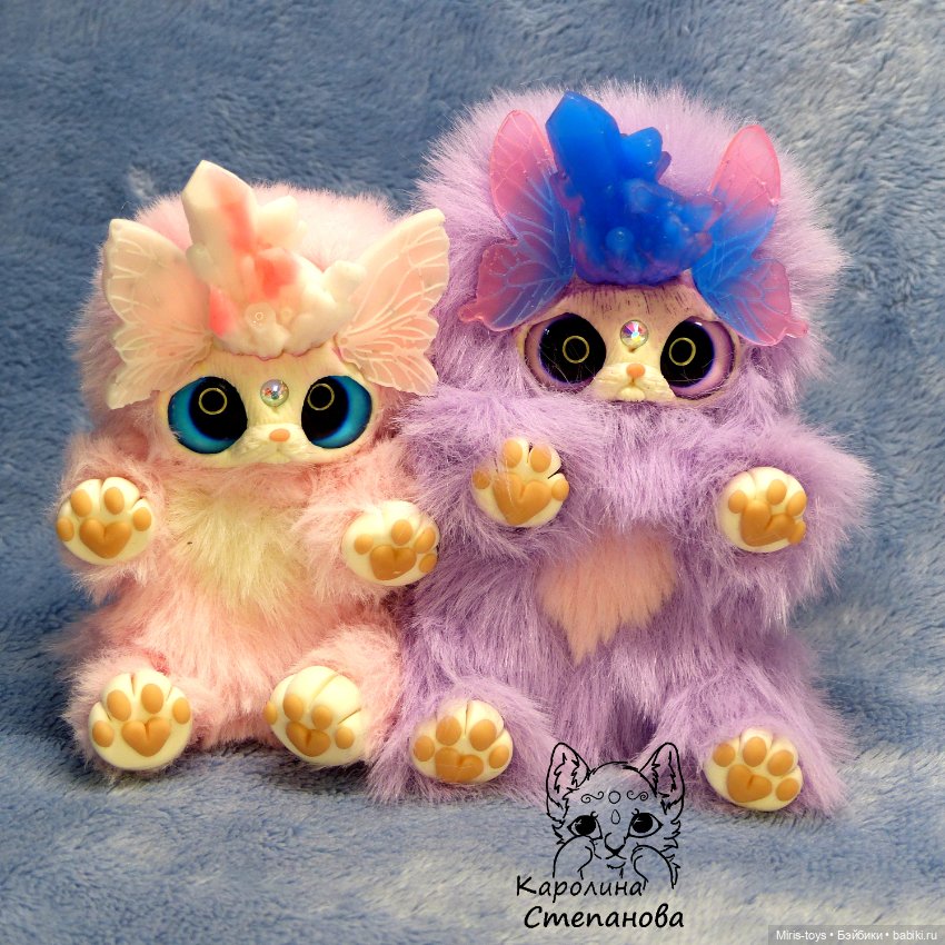 Хрустальный Ниппи — Игрушки в смешанной технике (мех и глина): Арт