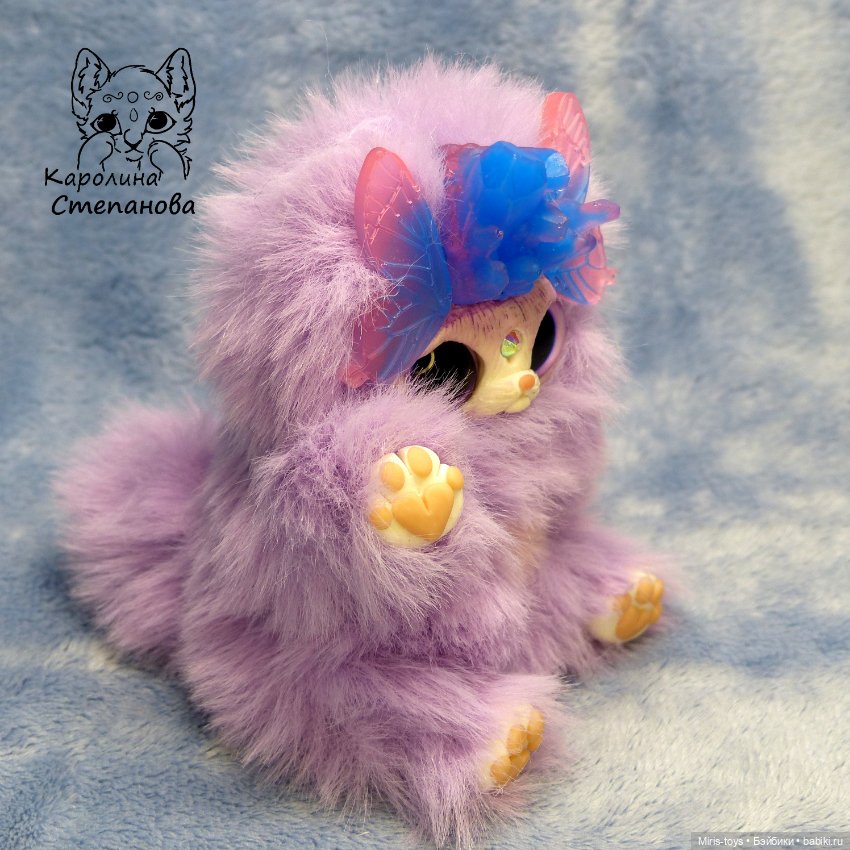 Хрустальный Ниппи — Игрушки в смешанной технике (мех и глина): Арт