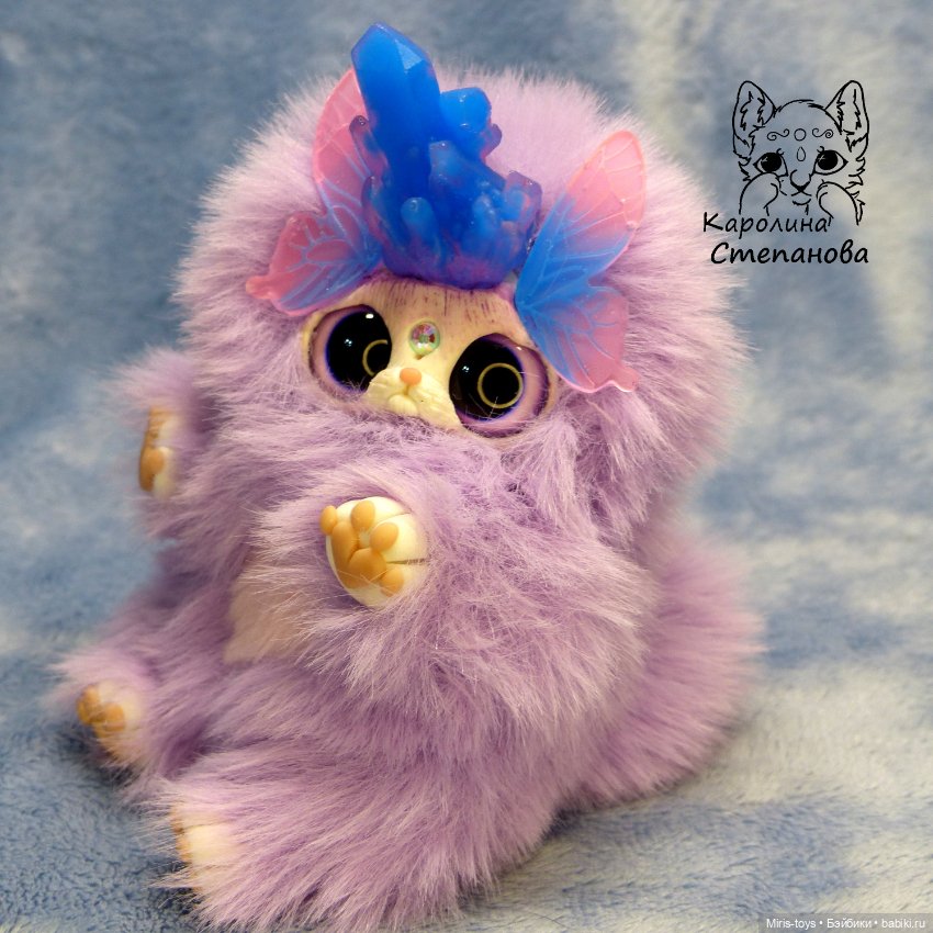 Хрустальный Ниппи — Игрушки в смешанной технике (мех и глина): Арт