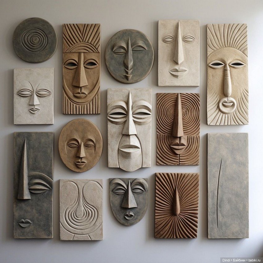 Магия формы: Современные скульптурные панно из глины и папье-маше (фото 5)