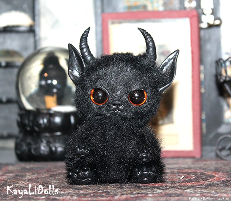 Котик готов — Игрушки в смешанной технике (мех и глина): Арт (фото 2)