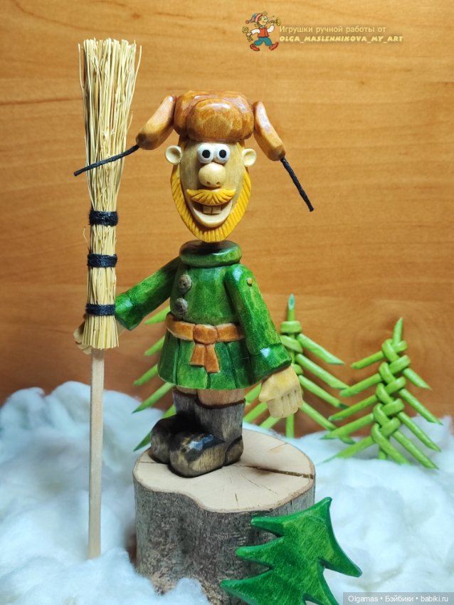 Позитивный мужичок! 😁🌲 — Авторские игрушки из дерева: резьба (фото 8)