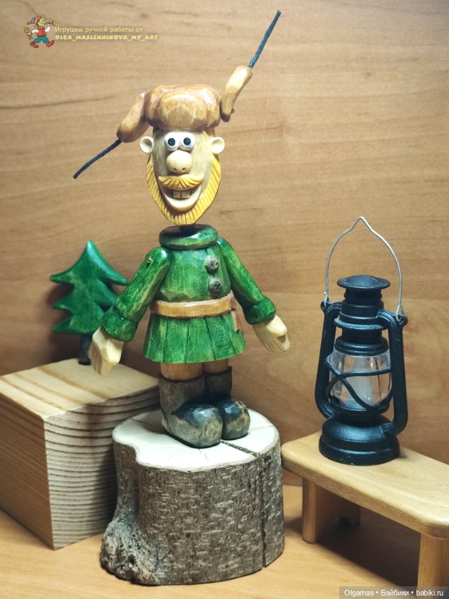 Позитивный мужичок! 😁🌲 — Авторские игрушки из дерева: резьба (фото 6)
