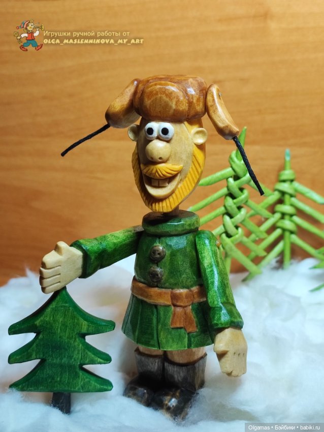 Позитивный мужичок! 😁🌲 — Авторские игрушки из дерева: резьба (фото 9)