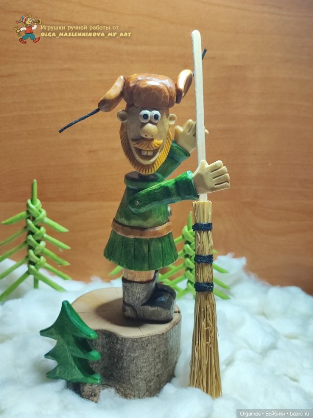 Позитивный мужичок! 😁🌲 — Авторские игрушки из дерева: резьба (фото 10)