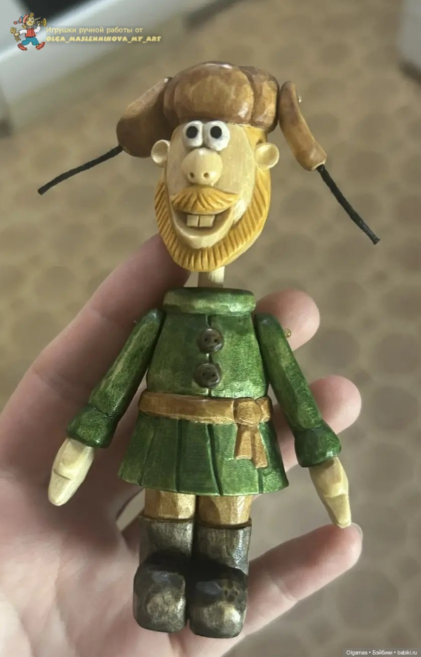 Позитивный мужичок! 😁🌲 — Авторские игрушки из дерева: резьба (фото 3)