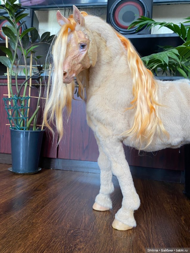 Передняя часть фигурки — Игрушки в смешанной технике (мех и глина): Арт (фото 4)