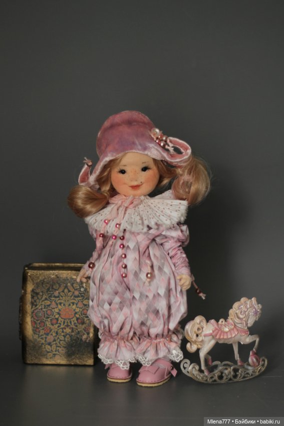 Бонни , клоунесса — Авторские текстильные куклы: Вальдорфские