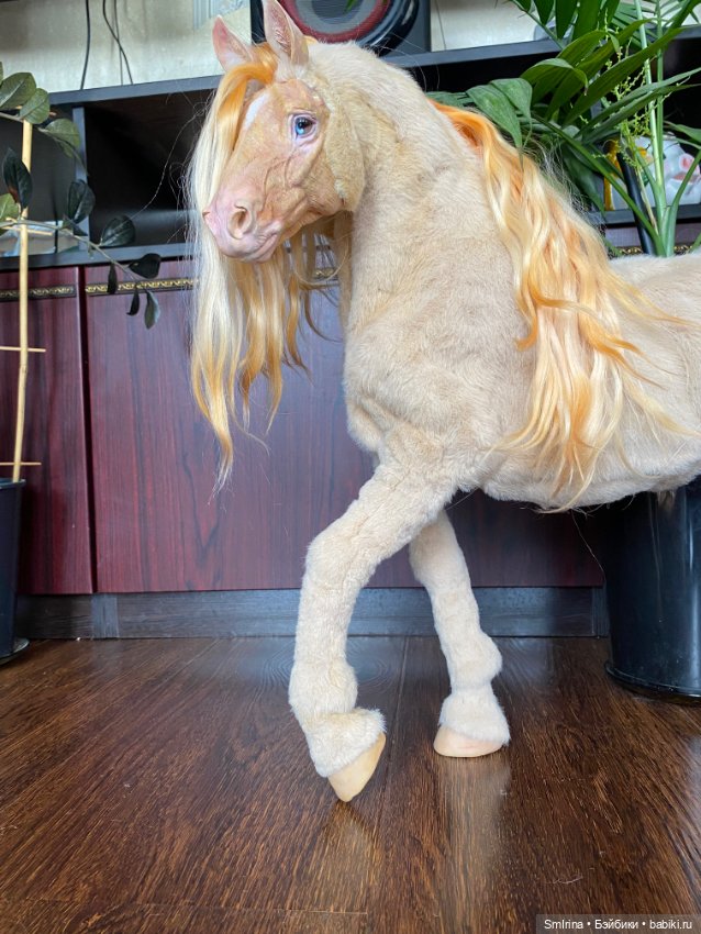 Передняя часть фигурки — Игрушки в смешанной технике (мех и глина): Арт (фото 2)