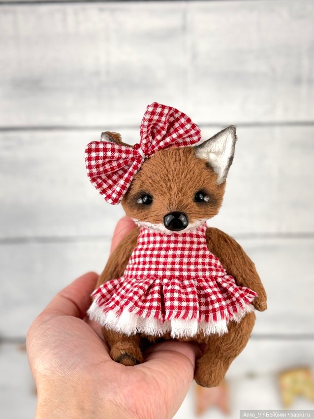Тедди лисичка — Авторские мишки Тедди и друзья: фото (фото 3)