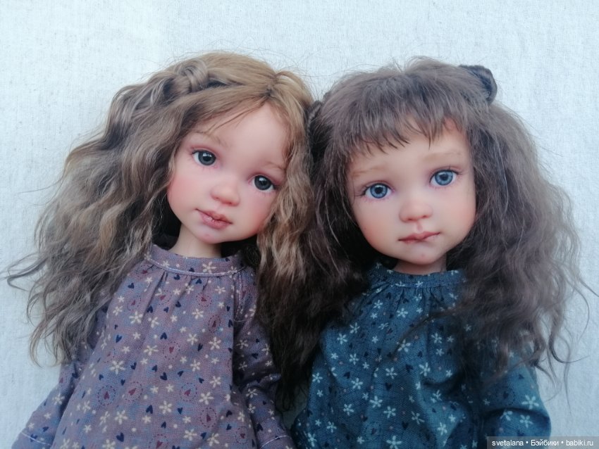 Диана и Дуняша. Мои первые, весенние девочки