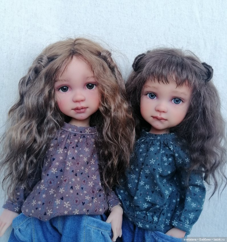 Диана и Дуняша. Мои первые, весенние девочки