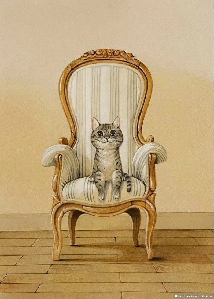 Кошачья душа в красках: Удивительные миры Рики Вэя (Ricky Wei) (фото 4)