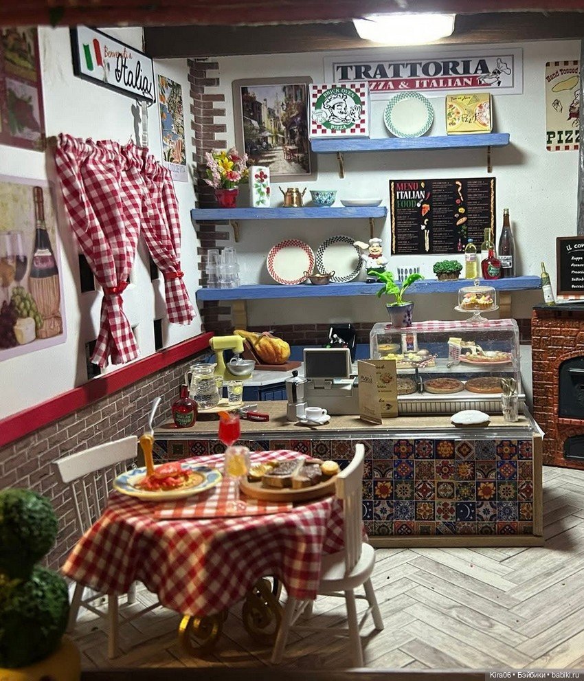 Аромат Италии в масштабе 1:12: Траттория мечты от Rain Frimley
