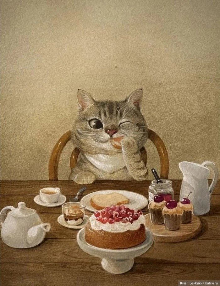 Кошачья душа в красках: Удивительные миры Рики Вэя (Ricky Wei) (фото 9)