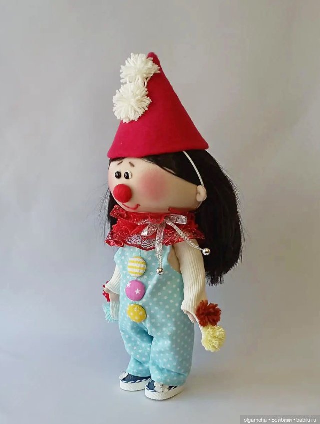 О клоунессе Кнопе — Авторские текстильные куклы: Вальдорфские (фото 4)