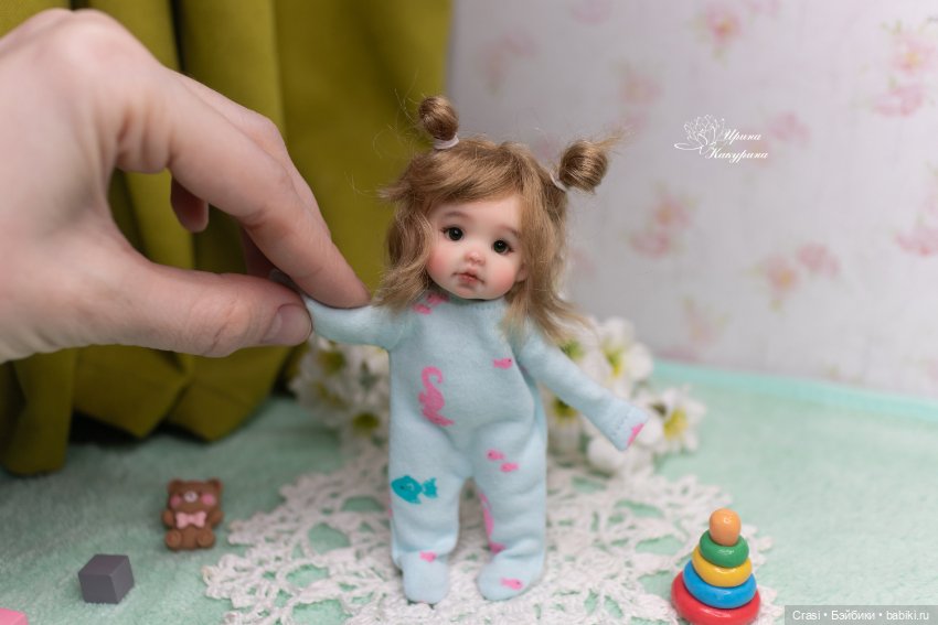 Миниатюрная кроха) — Лепка авторских кукол: полимерная глина (фото 2)