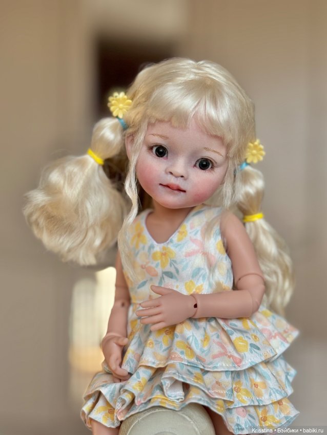 Солнечная ☀️ — ООАК Paola Reina (Паола Рейна) и испанских кукол: перерисовка