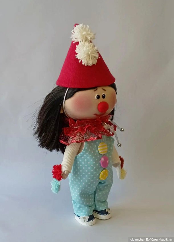 О клоунессе Кнопе — Авторские текстильные куклы: Вальдорфские (фото 6)