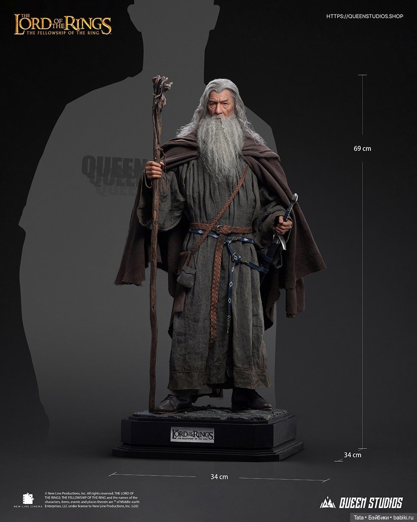 Queen Studios: Гэндальф Серый в масштабе 1/3 — легенда «Властелина колец»