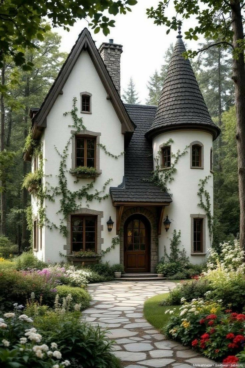 Сказочная архитектура: ИИ-домики и реальные дворцы как идеи (фото 7)