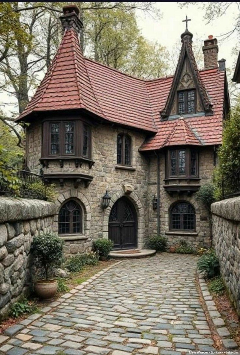 Сказочная архитектура: ИИ-домики и реальные дворцы как идеи