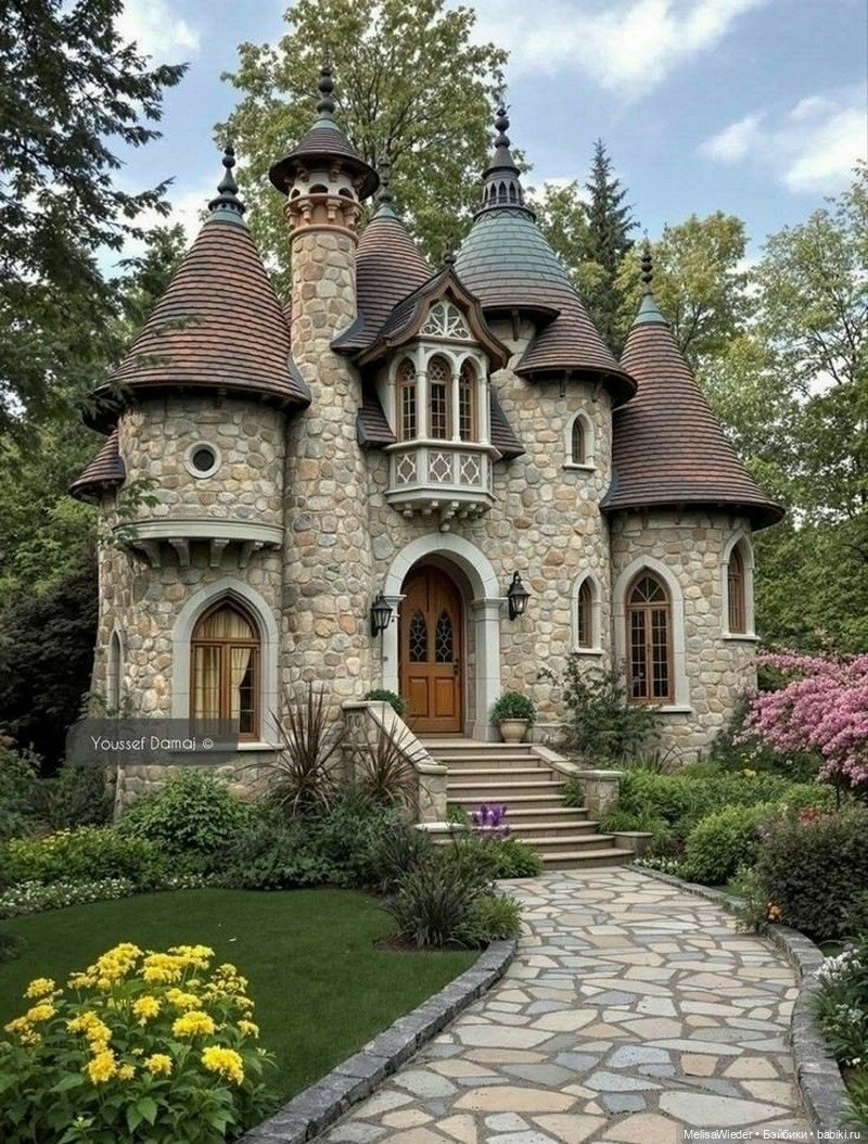 Сказочная архитектура: ИИ-домики и реальные дворцы как идеи (фото 9)