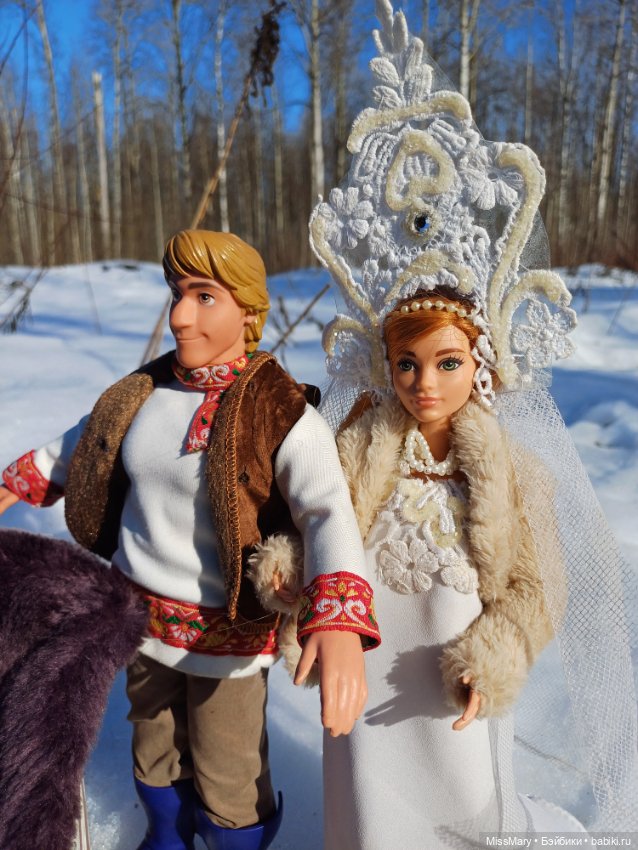 Ваня и Василина. Катание на санях