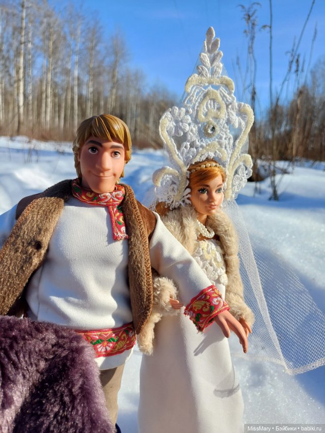 Ваня и Василина. Катание на санях