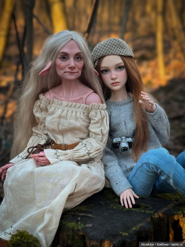 Бабуля с внучкой — Авторские куклы BJD (БЖД) у нас дома: фото (фото 5)