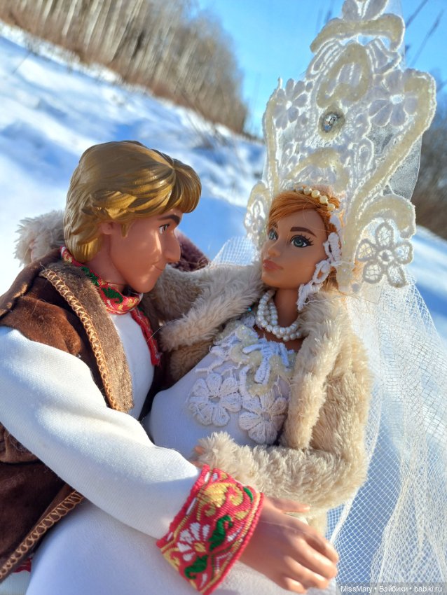 Ваня и Василина. Катание на санях