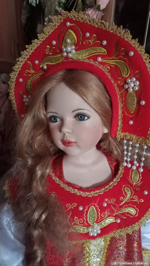Русская краса Любава — Фарфоровые куклы Remeco Collection (Ремеко): интерьерные (фото 8)