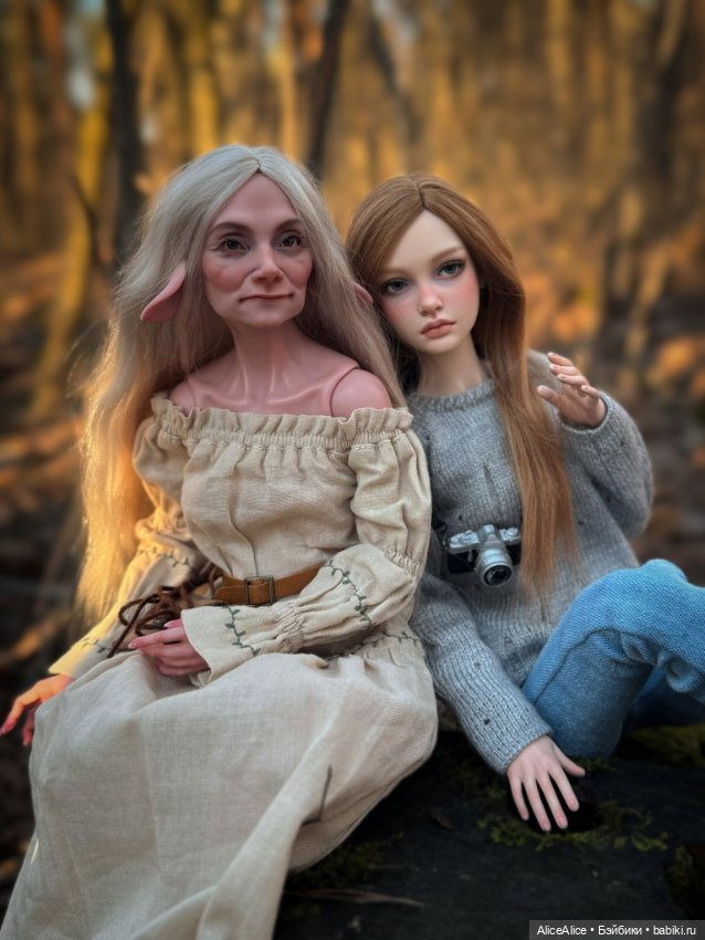 Бабуля с внучкой — Авторские куклы BJD (БЖД) у нас дома: фото