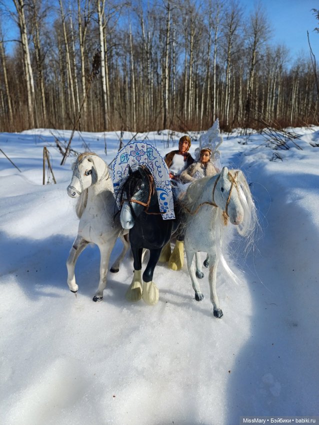 Ваня и Василина. Катание на санях (фото 2)