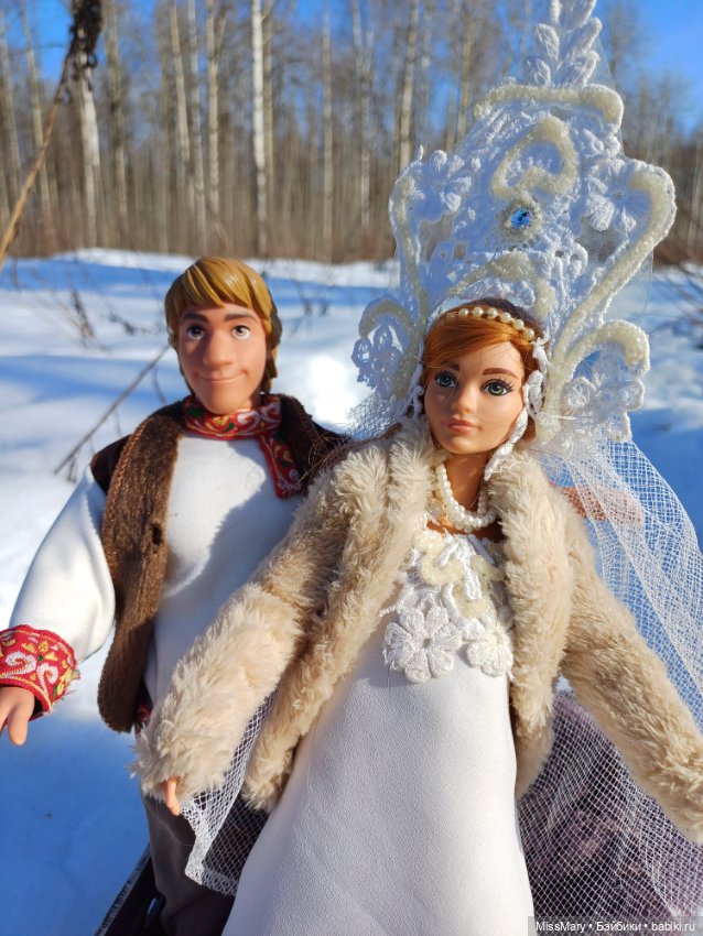 Ваня и Василина. Катание на санях