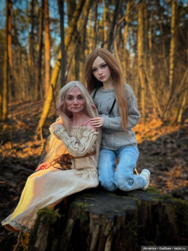 Бабуля с внучкой — Авторские куклы BJD (БЖД) у нас дома: фото (фото 7)