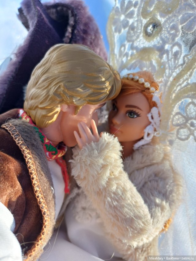 Ваня и Василина. Катание на санях