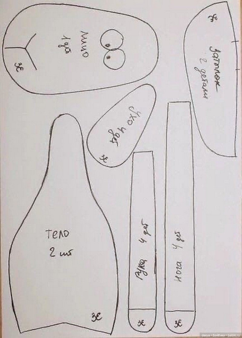 Барашек-сплюшка: выкройка и описание