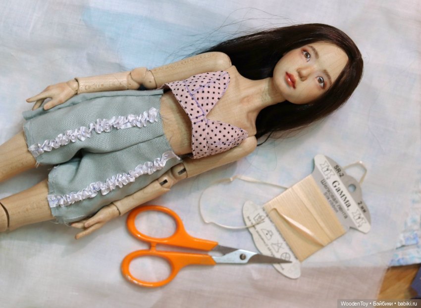 Как я деревянную шарнирную девушку сделела (фото 6)