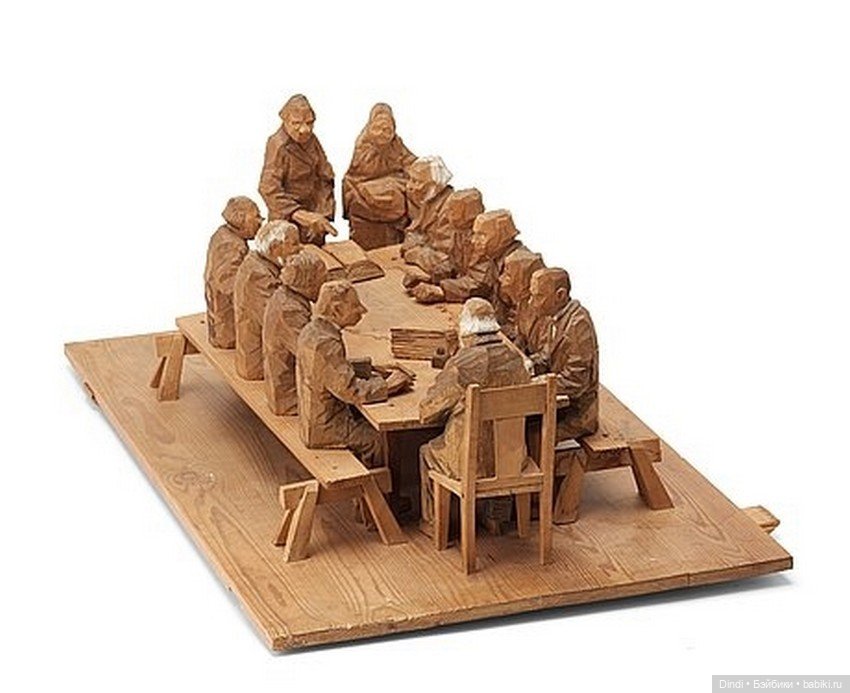 Döderhultarn: авторская резьба по дереву Акселя Петерссона (фото 8)