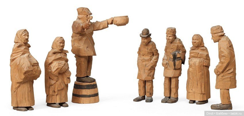 Döderhultarn: авторская резьба по дереву Акселя Петерссона (фото 10)