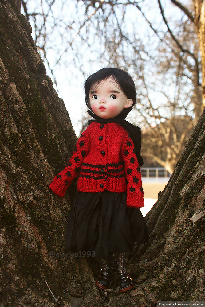 Весенняя прогулка 🖤❤️ — Куклы Landoudou и Birdie: Дизайнерский винил