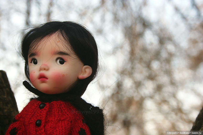 Весенняя прогулка 🖤❤️ — Куклы Landoudou и Birdie: Дизайнерский винил (фото 2)