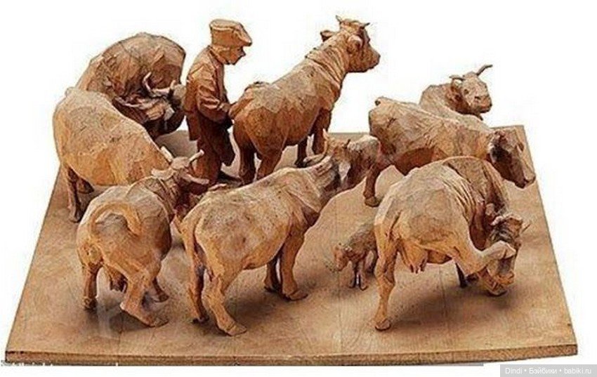 Döderhultarn: авторская резьба по дереву Акселя Петерссона