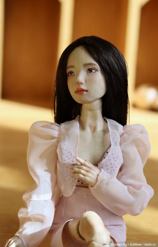 Как я деревянную шарнирную девушку сделела