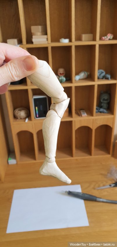 Как я деревянную шарнирную девушку сделела (фото 7)