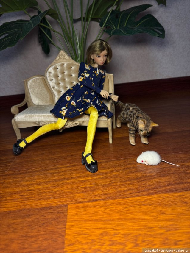 Бенгальский котик — Авторские игрушки из разных материалов: синельная проволока (фото 4)