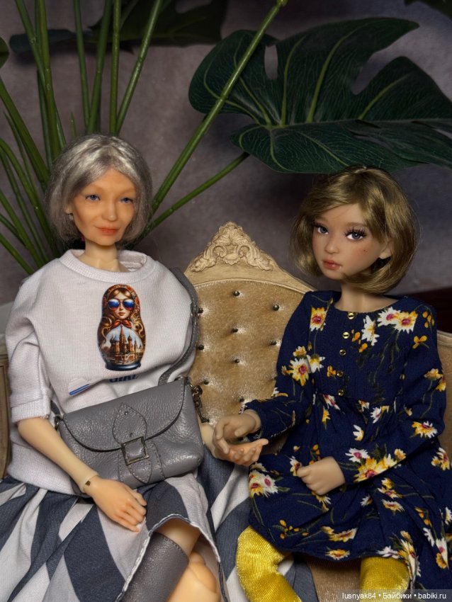 С бабушкой 👵 — Авторские куклы BJD (БЖД) у нас дома: фото (фото 7)
