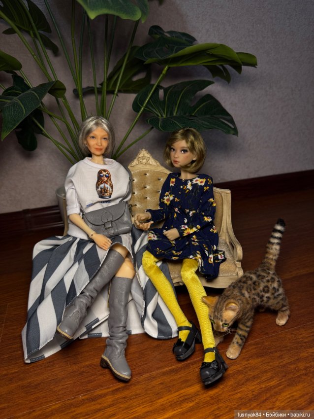 С бабушкой 👵 — Авторские куклы BJD (БЖД) у нас дома: фото (фото 8)