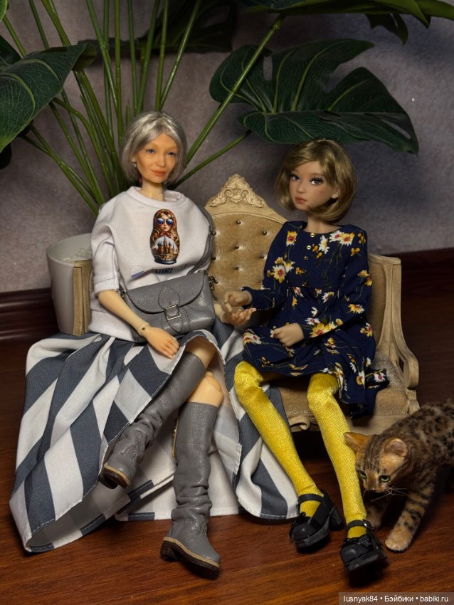 С бабушкой 👵 — Авторские куклы BJD (БЖД) у нас дома: фото (фото 4)